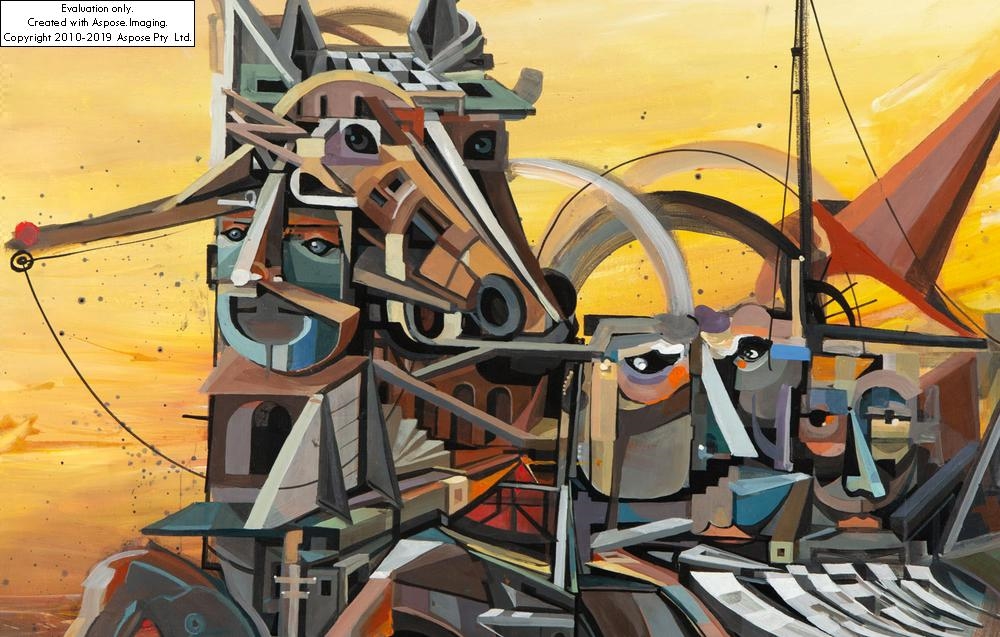 Artwork by Mikolaj Setowski, Bucefalos, Made of oil/canvas