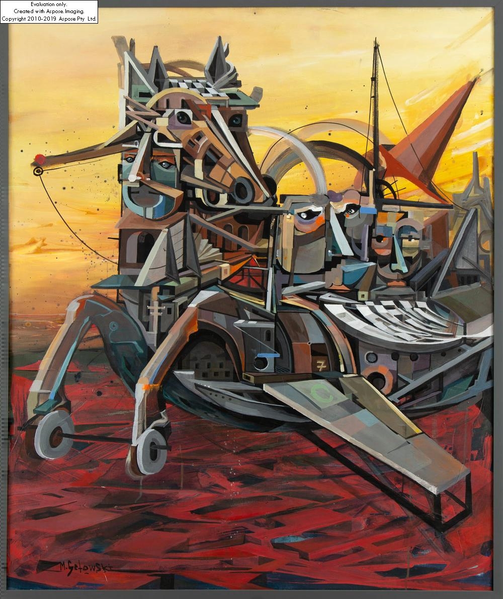 Artwork by Mikolaj Setowski, Bucefalos, Made of oil/canvas