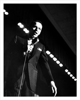 Frank Sinatra sings at a party after the Patterson-Johansson boxing match - Leonard McCombe