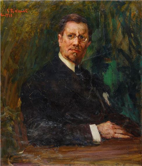 Giuseppe Rivaroli RITRATTO DI NOTABILE (1923) MutualArt