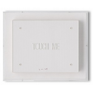 Artwork by Yoko Ono, ADD COLOUR PAINTING: TOUCH ME, Made of Plexiglass on canvas