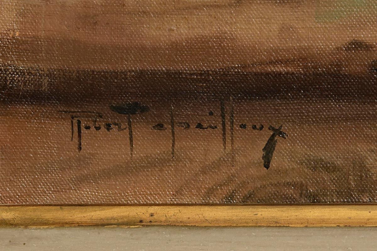 Artwork by Robert Chailloux, Still Life - Apples and Walnut with Oil Lamp, Made of oil on canvas