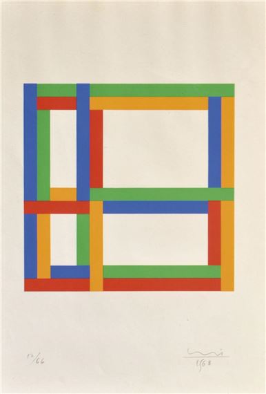 Max Bill | Variation in drei Farben (1974) | MutualArt