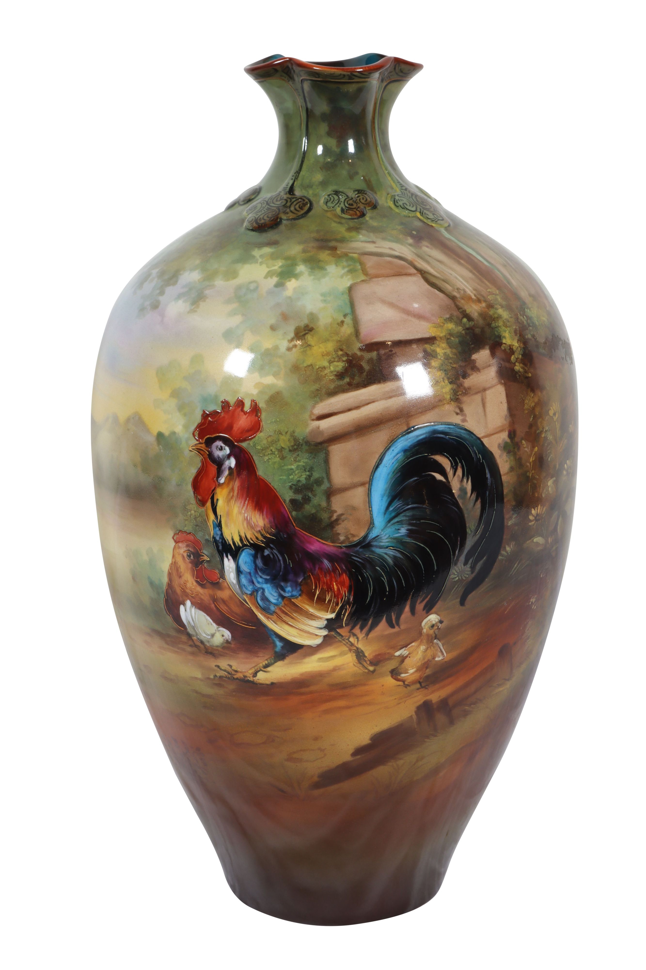 Melchior D'Hondecoeter MANTEL VASE MutualArt