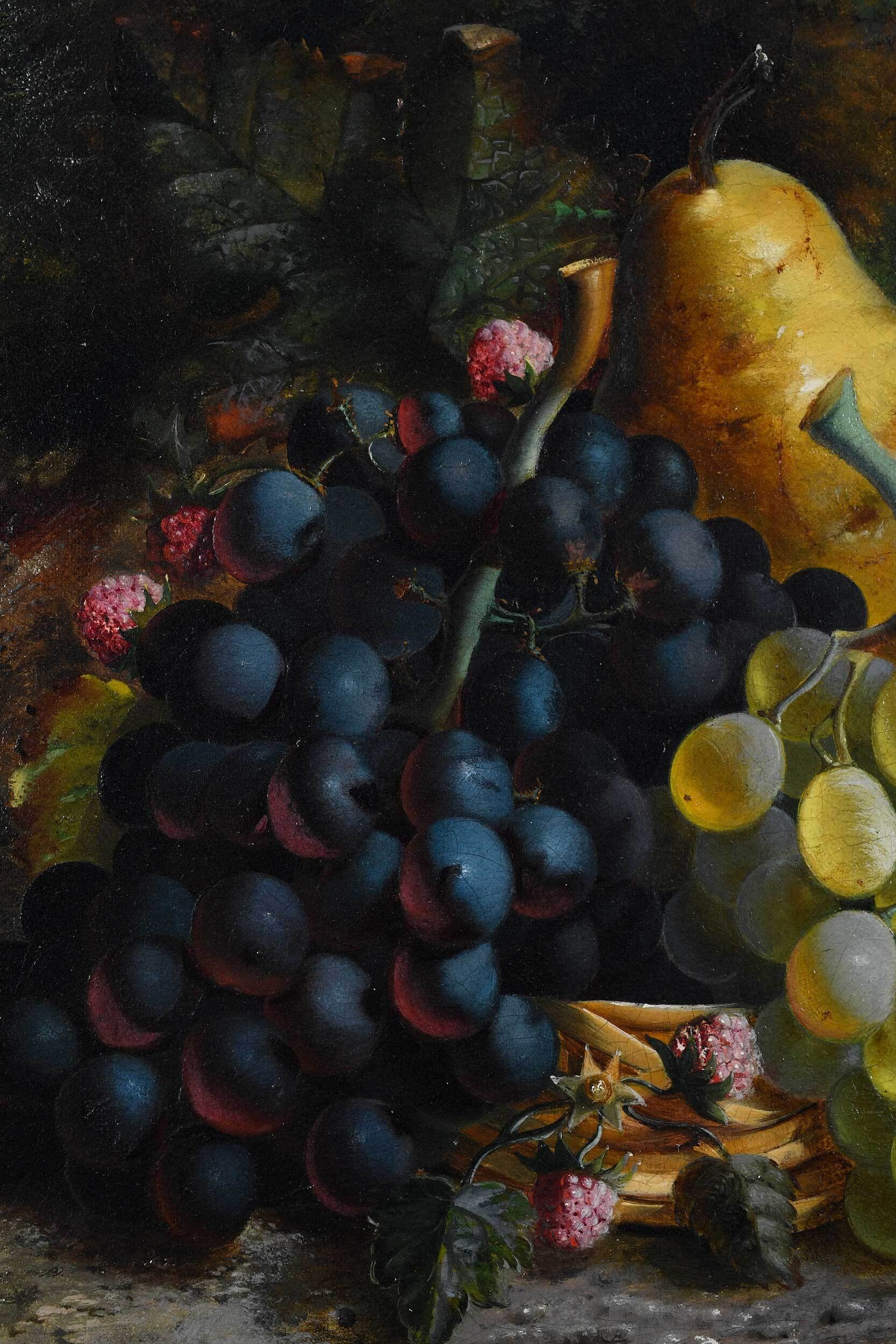 John William Hill | Still Life with Grapes | MutualArt