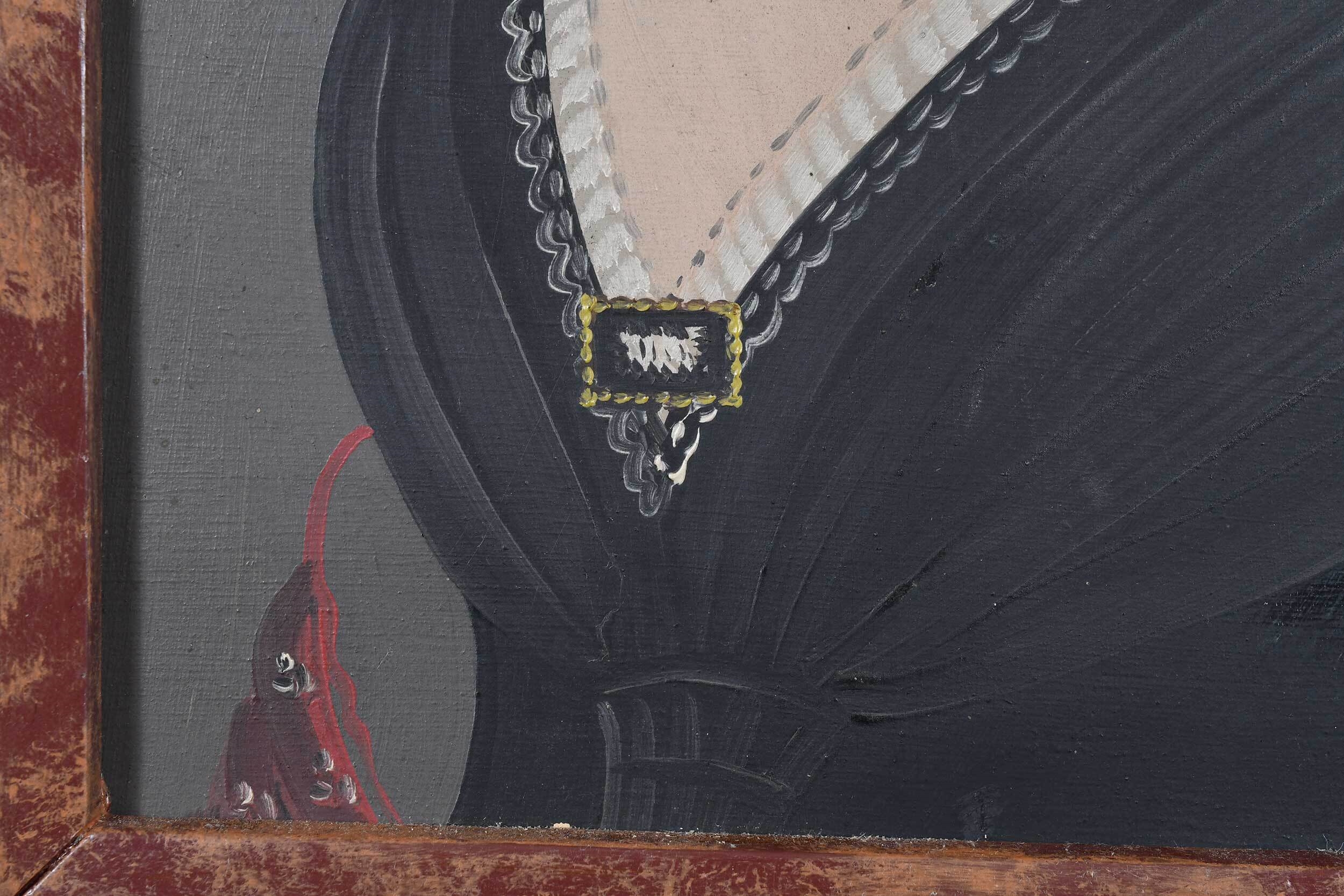 Artwork by Sturtevant J. Hamblin, Portrait of a Young Woman, Made of oil on board