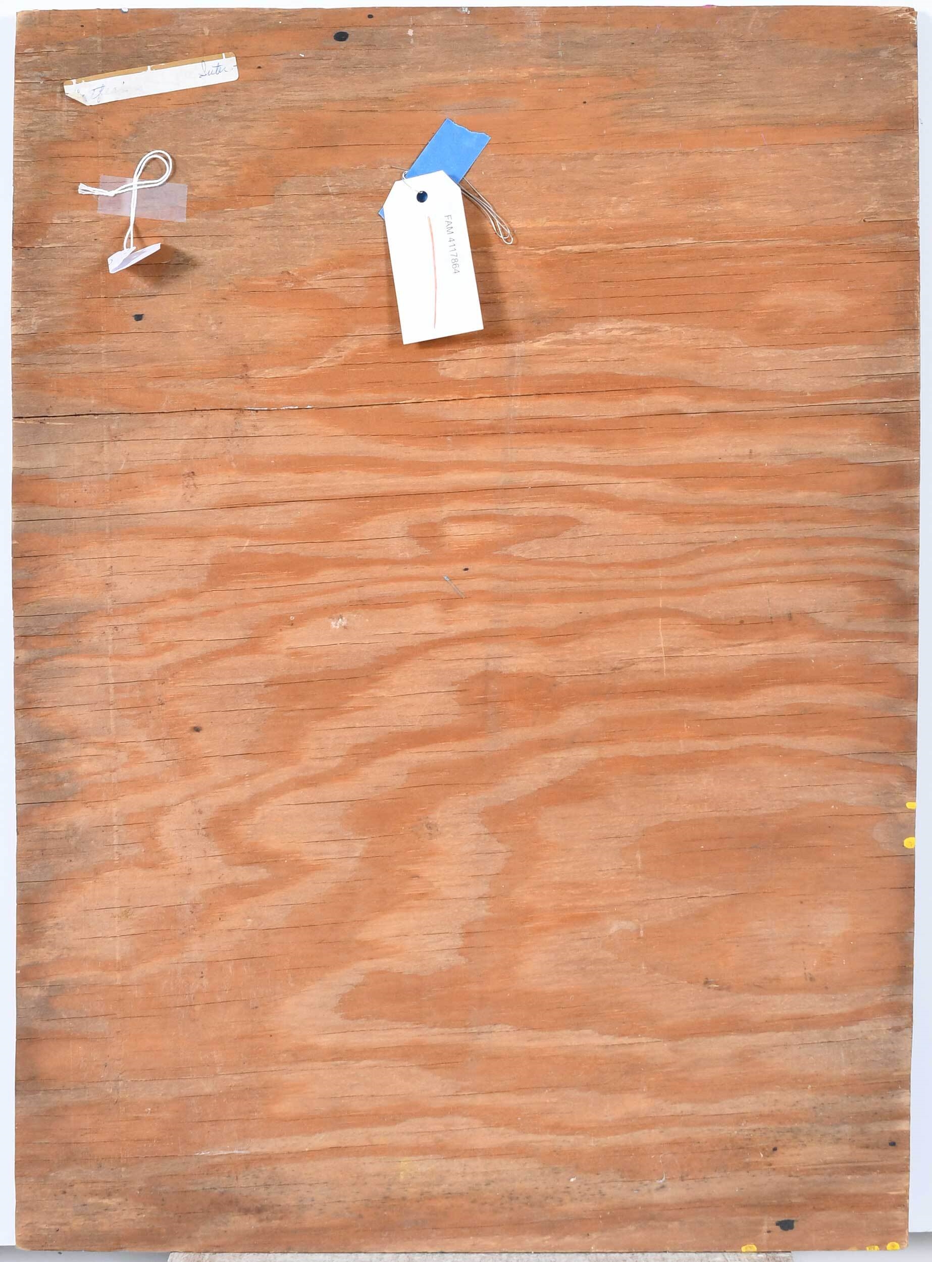 Artwork by Michael Suter, Man super, Made of oil on board