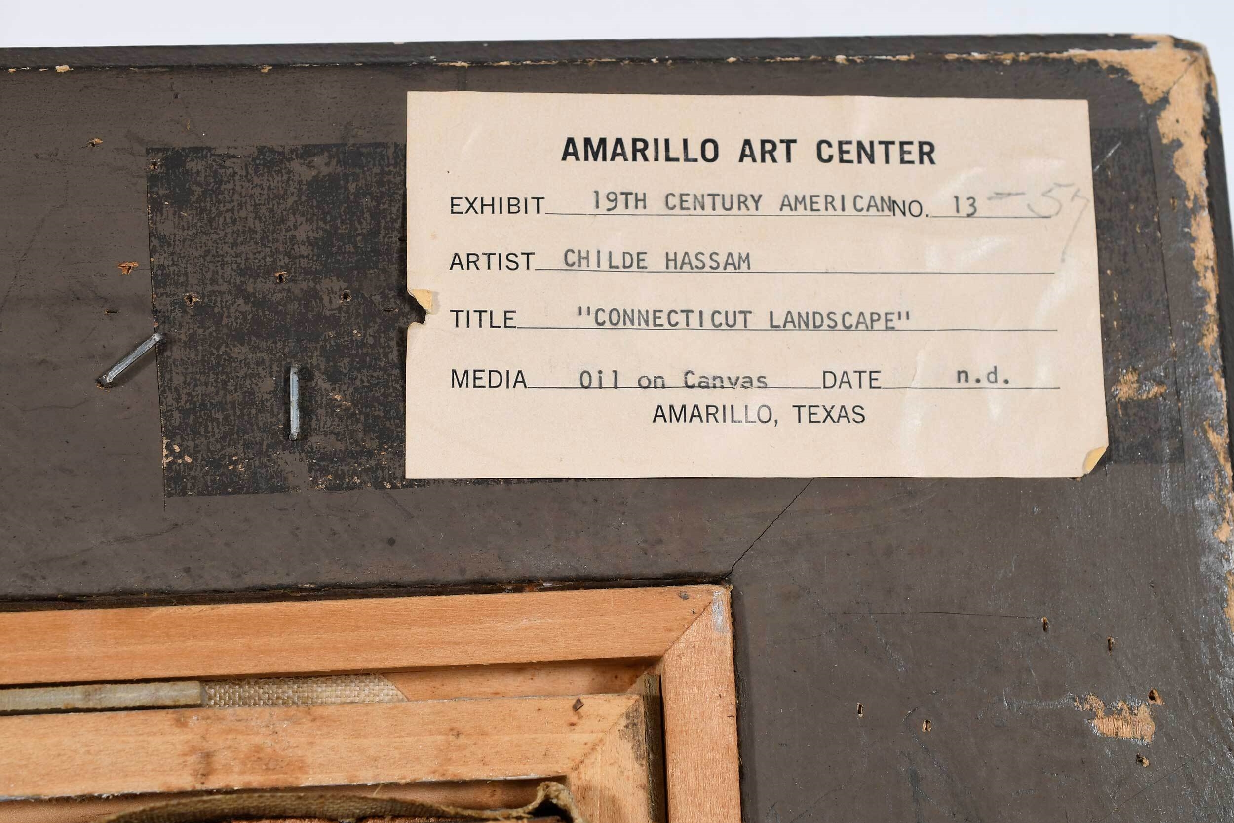 Artwork by Childe Hassam, New Hampshire Farm, Made of oil on canvas