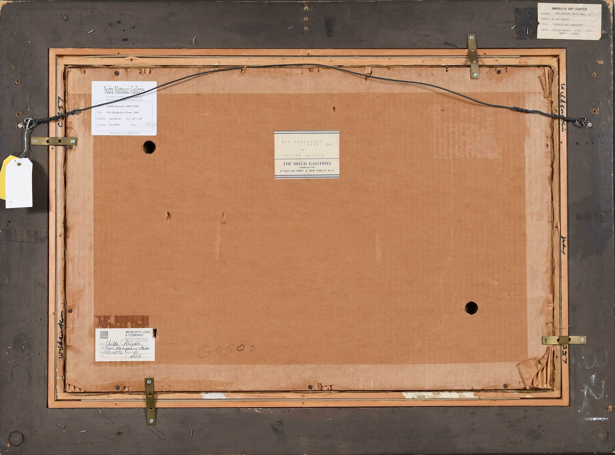 Artwork by Childe Hassam, New Hampshire Farm, Made of oil on canvas