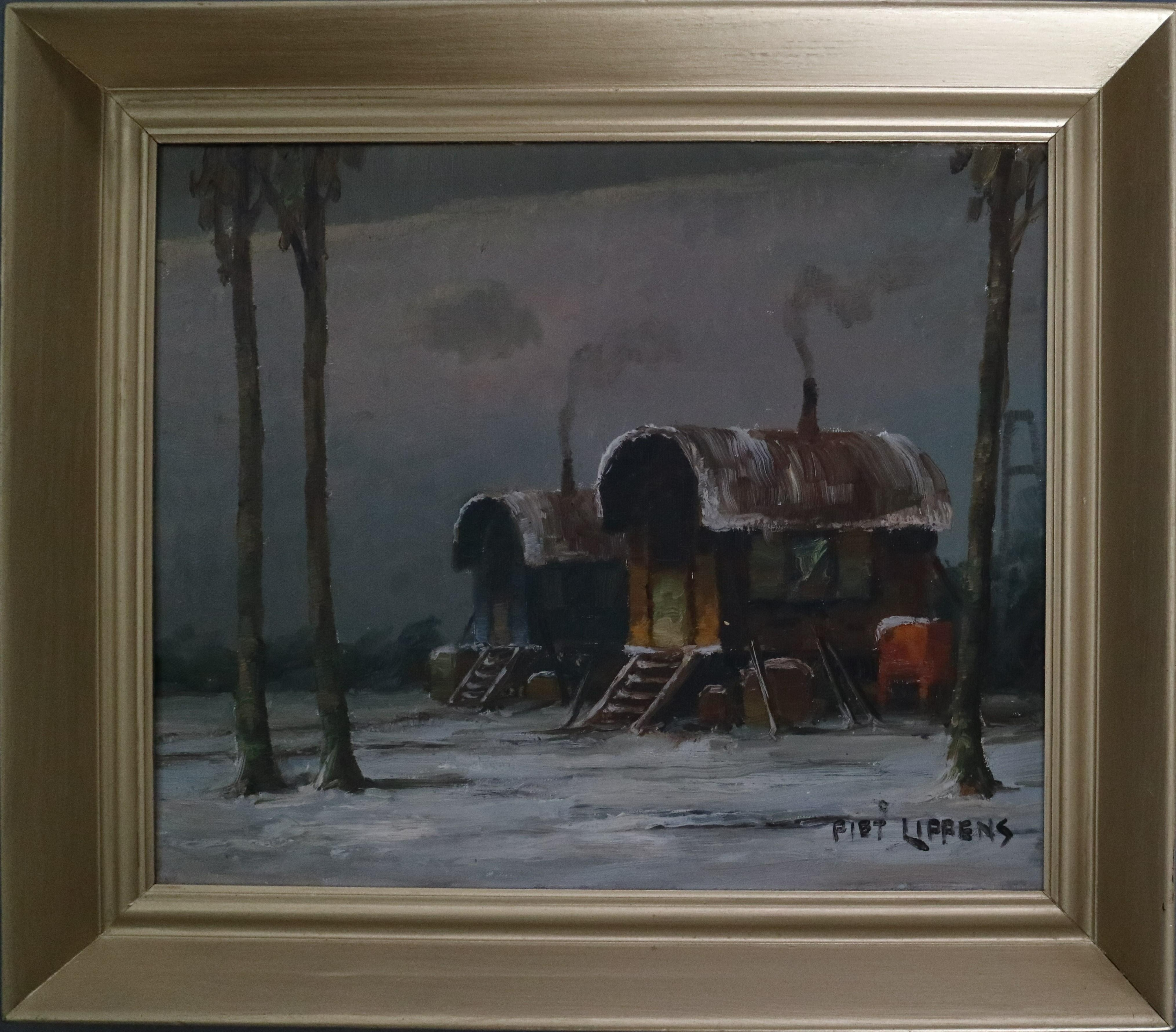 Artwork by Piet Lippens, Trailers, Made of Oil on panel