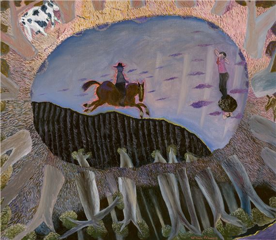 SUNSET ENCOUNTER by William Robinson, circa1988