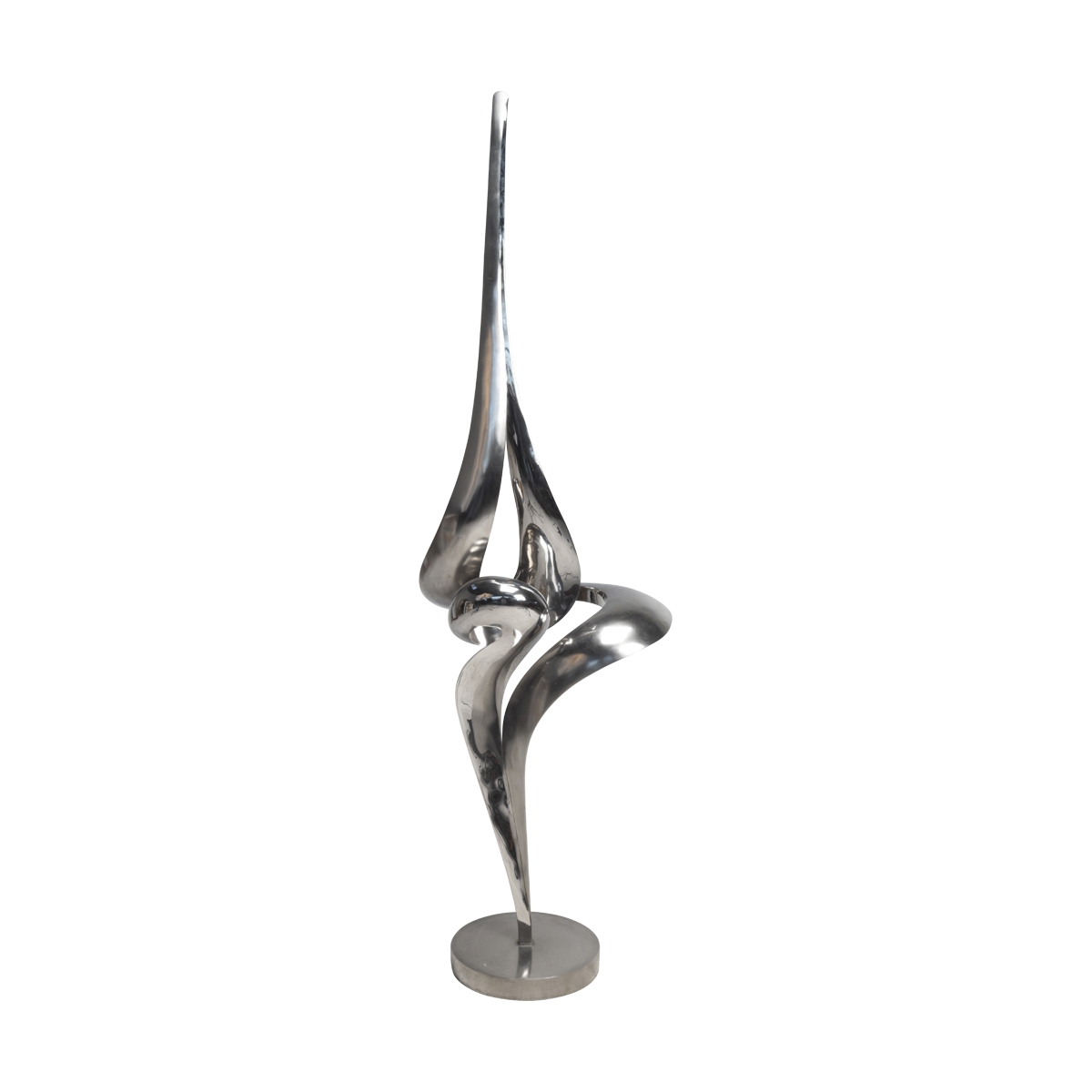 Artwork by Gidon Graetz, Compostion, Made of chromed metal