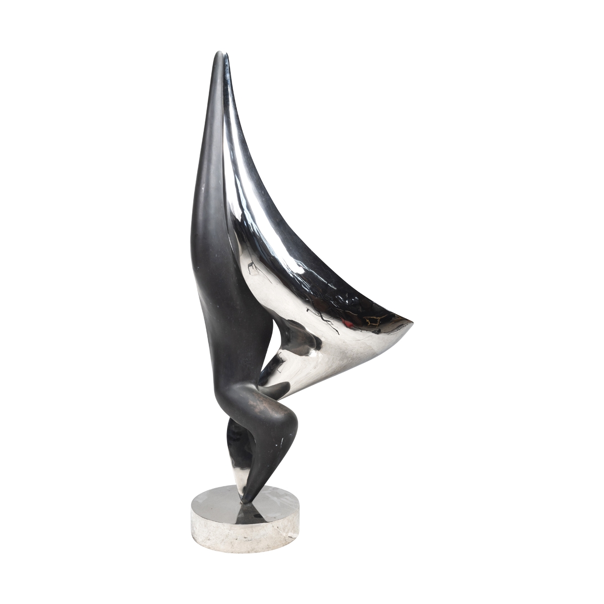 Artwork by Gidon Graetz, Composition, Made of chrome and copper metal