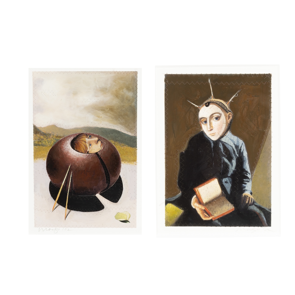 Michael Madzo A Composing of Senses; Seated Figure with Book (2002