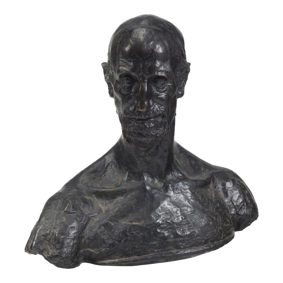 Artwork by Stanislaw Szukalski, Judas, Made of bronze sculpture