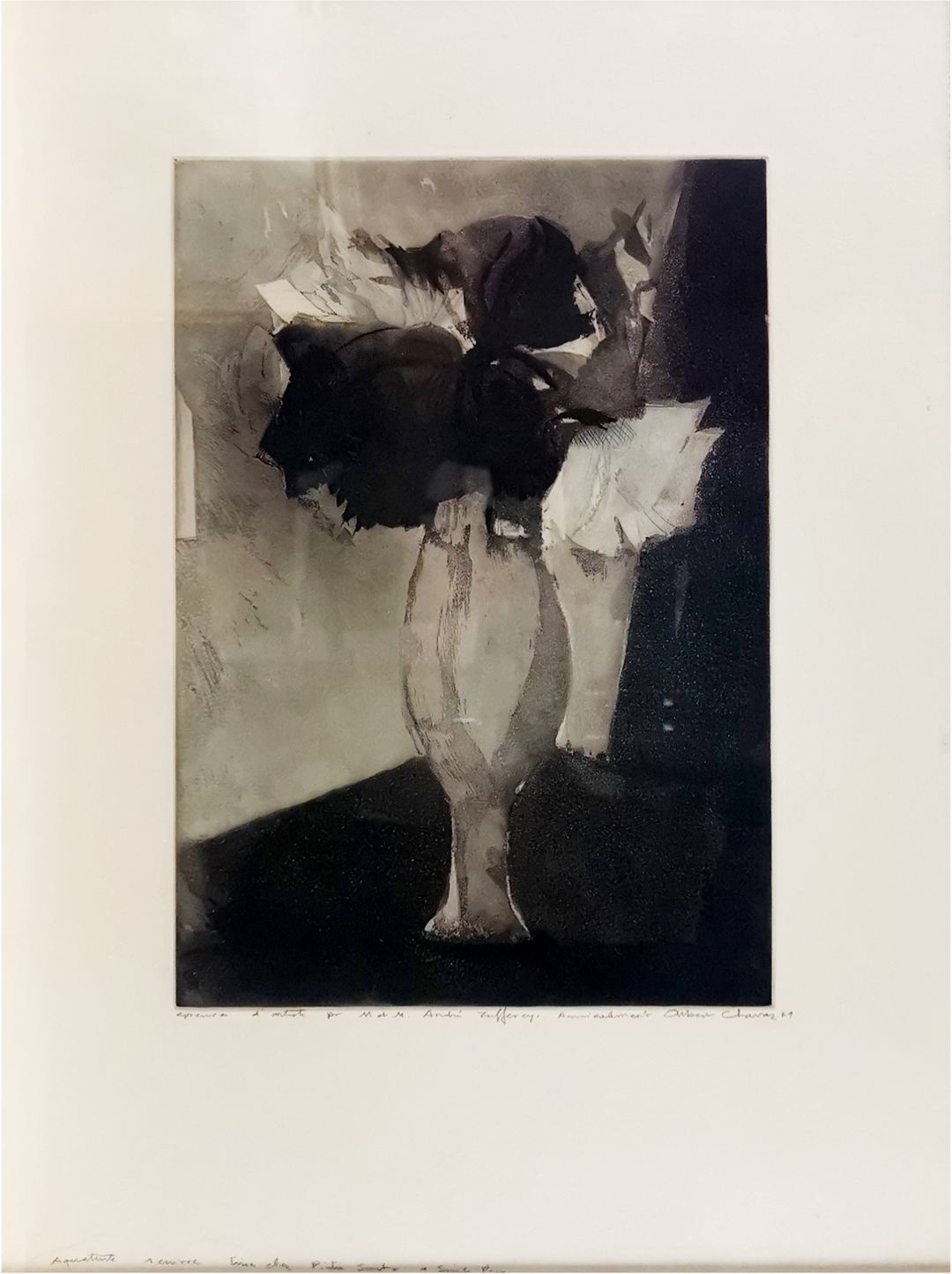 Artwork by Albert Chavaz, Nature morte aux fleurs, Made of Aquatint