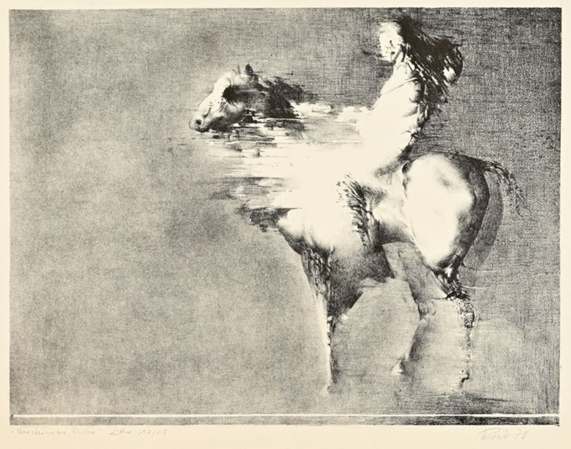 Arno Rink | Versteinerter Reiter (1978) | MutualArt