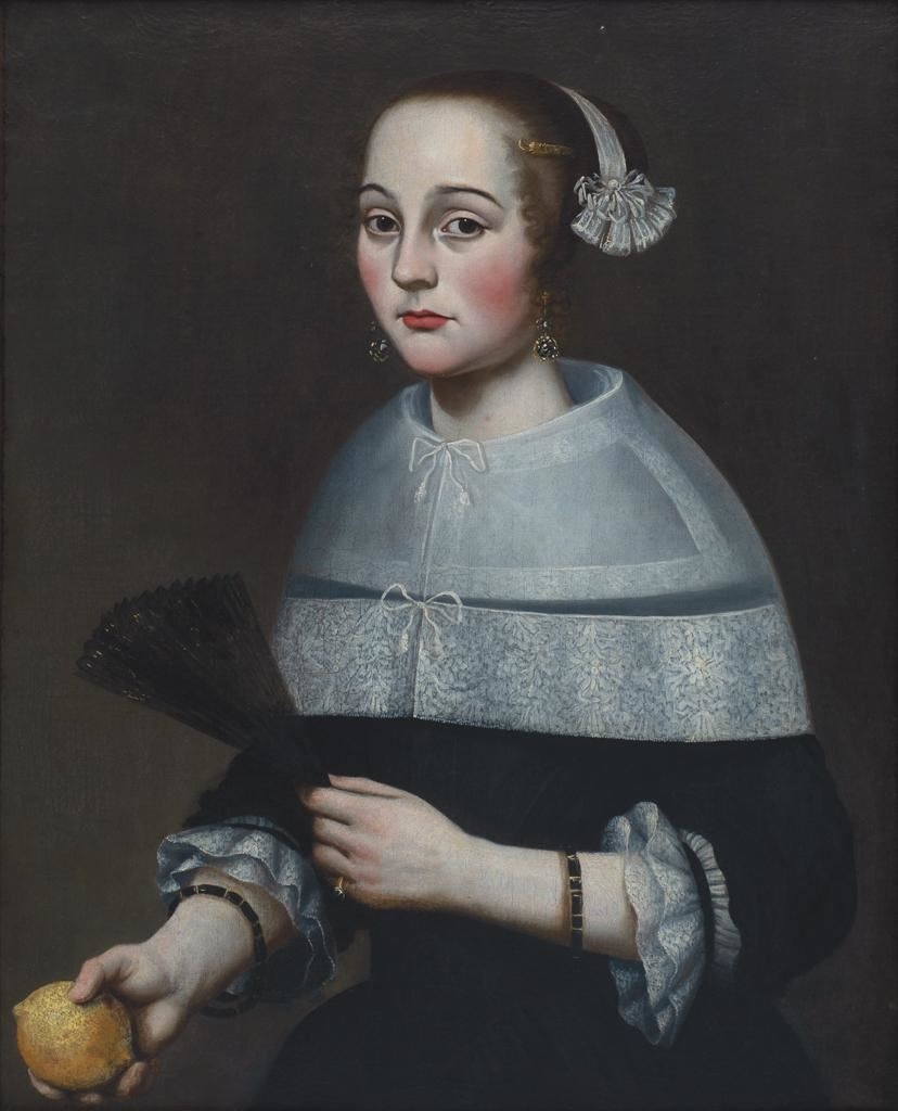 Flemish School 17th Century | Portrait einer jungen Frau in alt ...