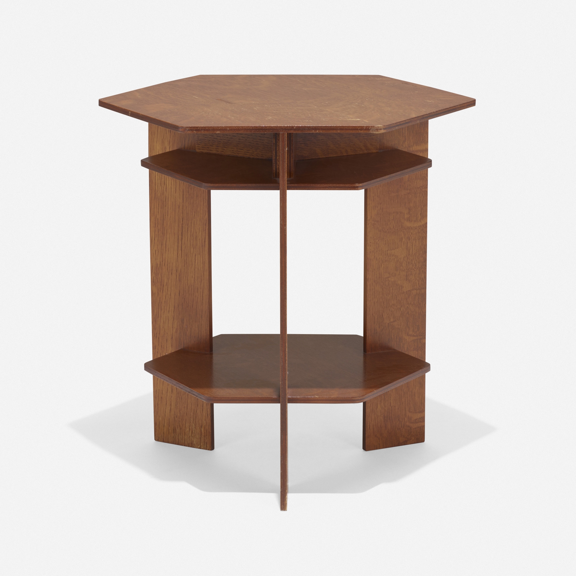 Frank Lloyd Wright | Wingspread hexagonal occasional table (Circa 1996) | MutualArt