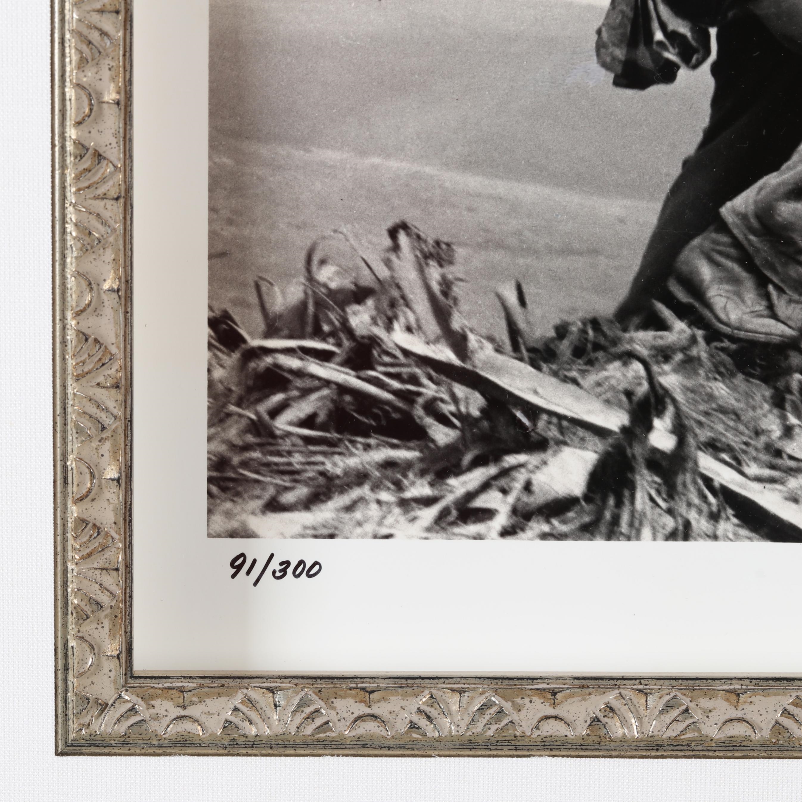 Joe Rosenthal | Joe Rosenthal Signed Reprint of His Iwo Jima Flag ...