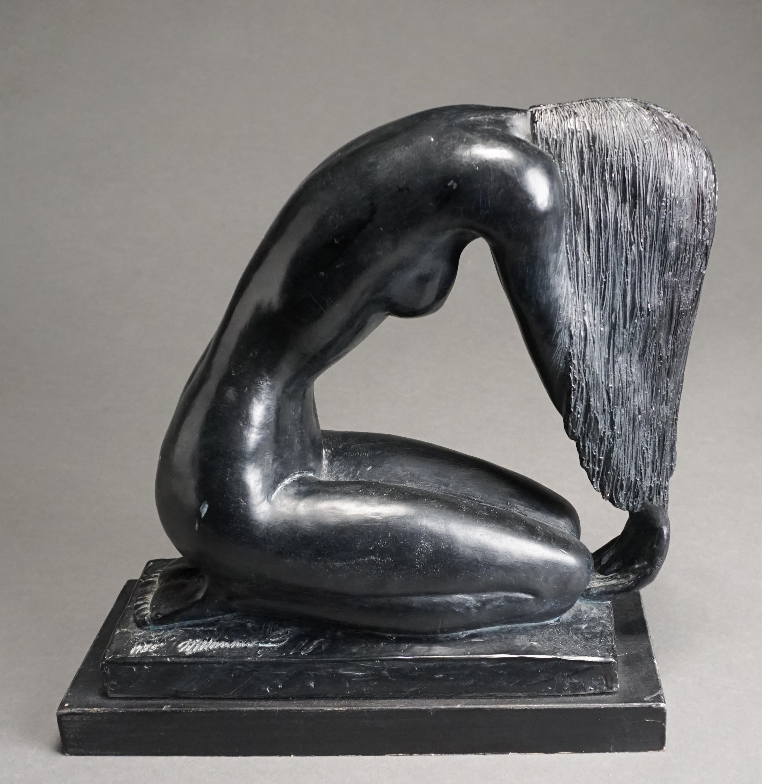 Austin Productions | Austin Production Inc Plaster Sculpture of a Kneeling  Female Nude | MutualArt