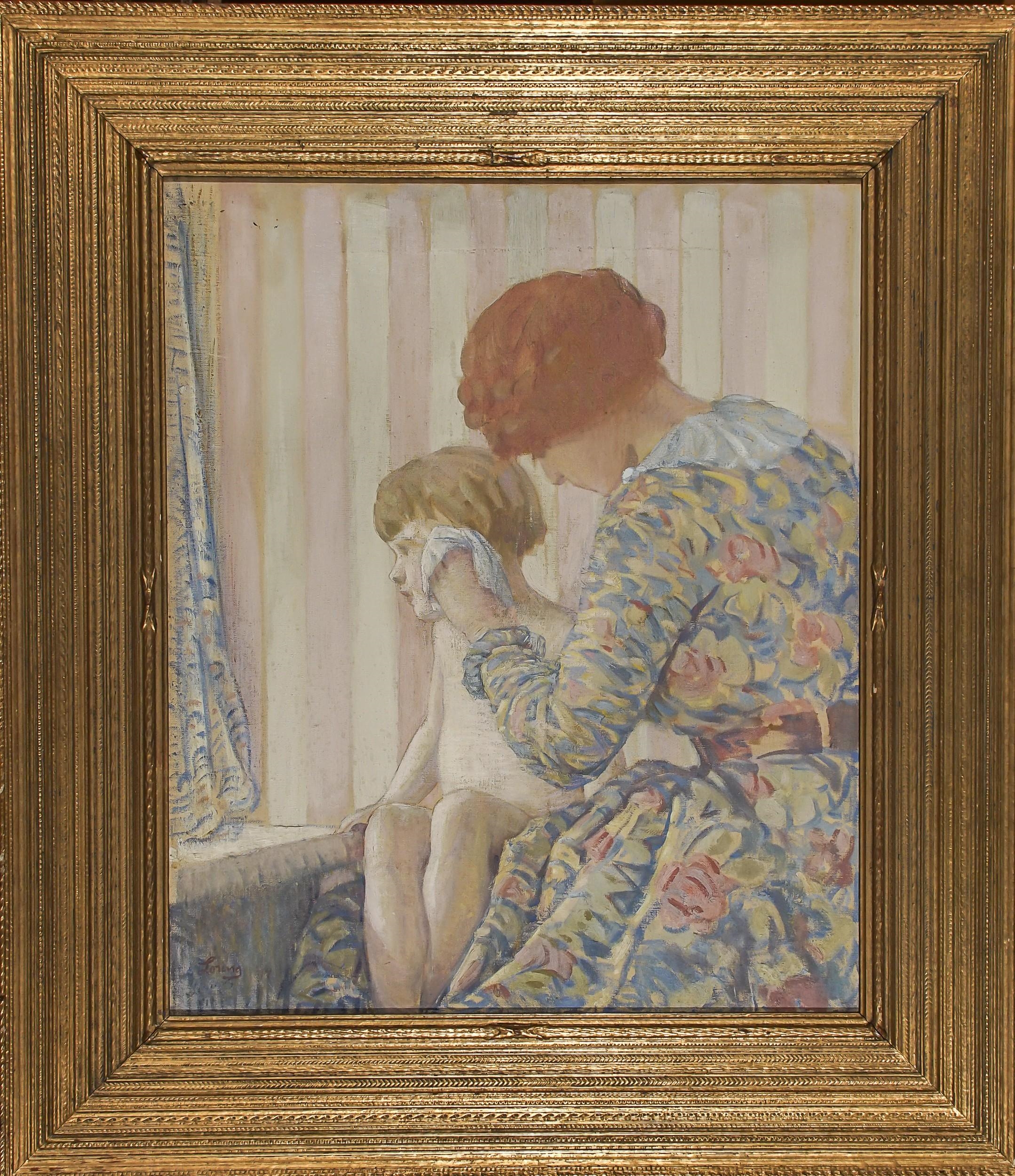 William Cushing Loring | Mother and Child (Katherine Loring Bathing ...