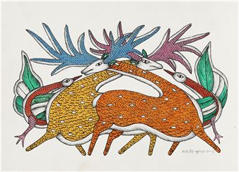 Untitled (Gond Art) - Prasad Singh Kushram