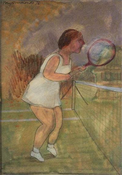 Posy Simmonds | At the Tennis Net (76) | MutualArt
