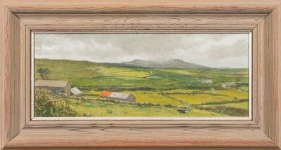 Artwork by Jack Seymour, Zennor; Kelidjack Valley, Made of a pair, oils on board