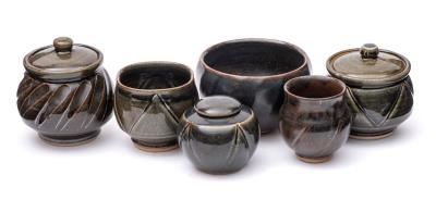 Nick Rees | Nick Rees [b 1949] For Muchelney Pottery Six Stone Ware ...