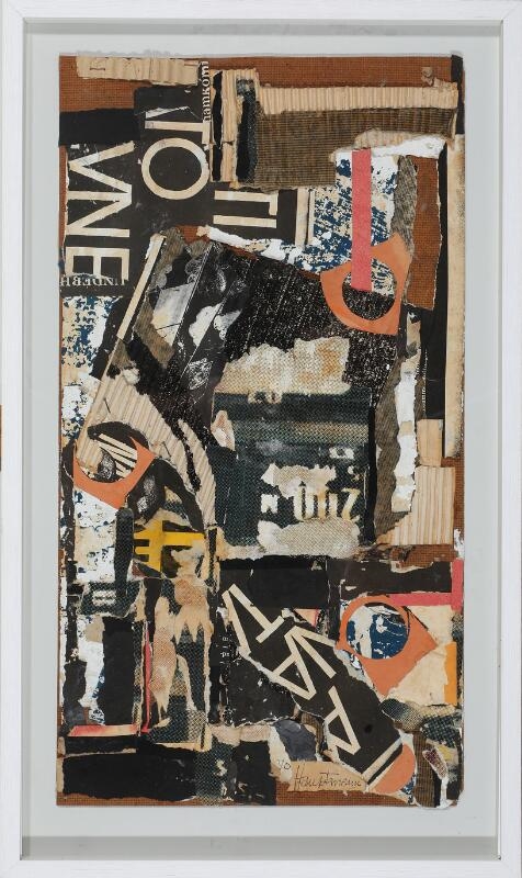 Artwork by Sven Herløv Hauptman, Composition, Made of Collage on masonite