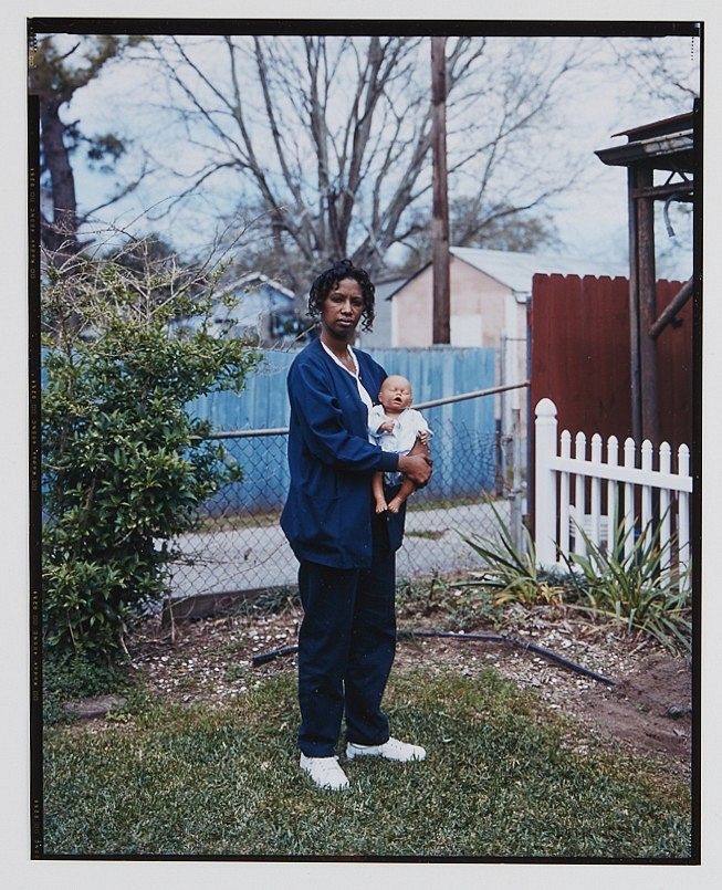 Artwork by Alec Soth, A woman in Louisiana holding a baby doll, Made of Chromogenic print