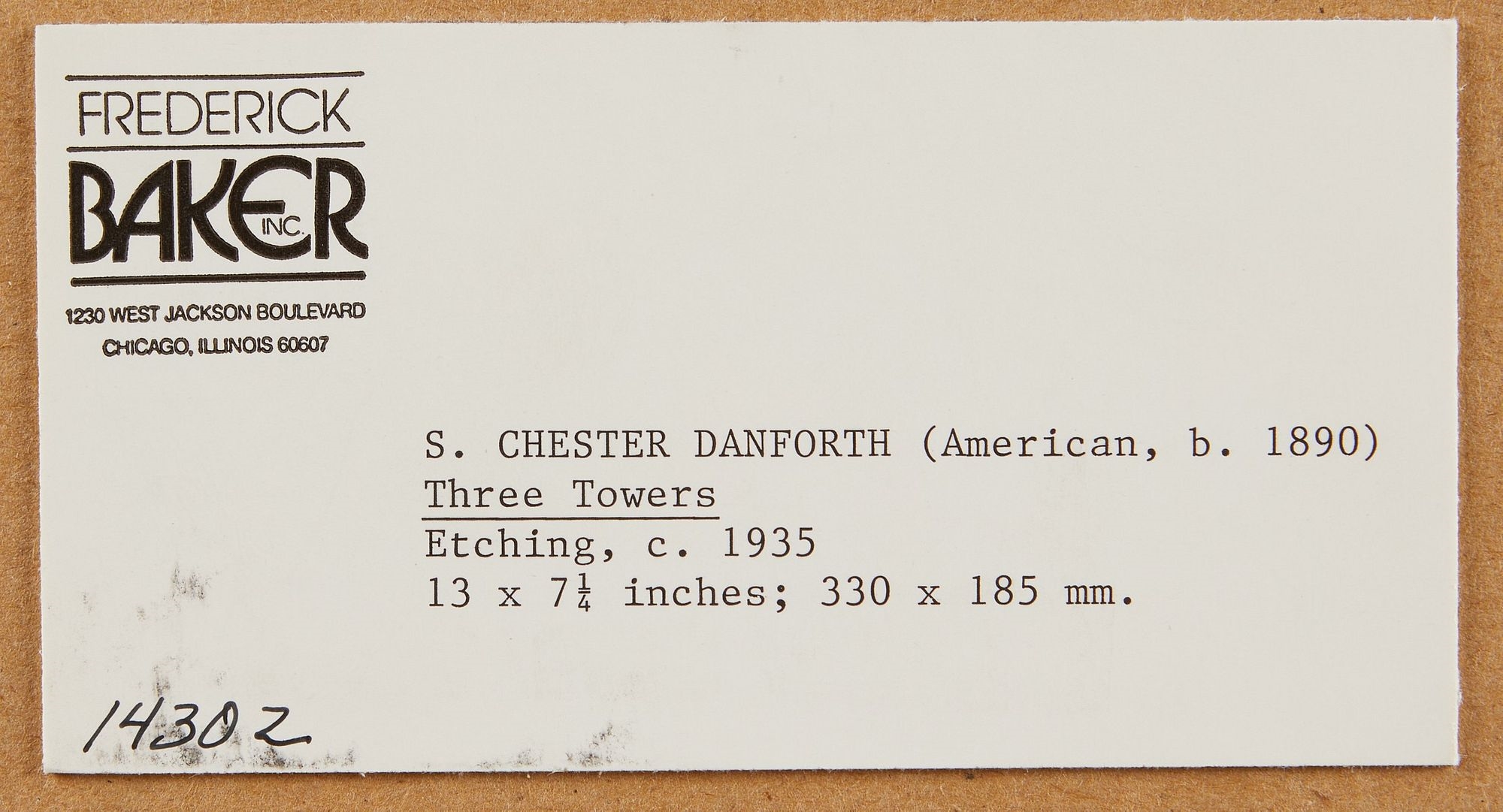 S. Chester Danforth Three Towers (Circa 1935) MutualArt