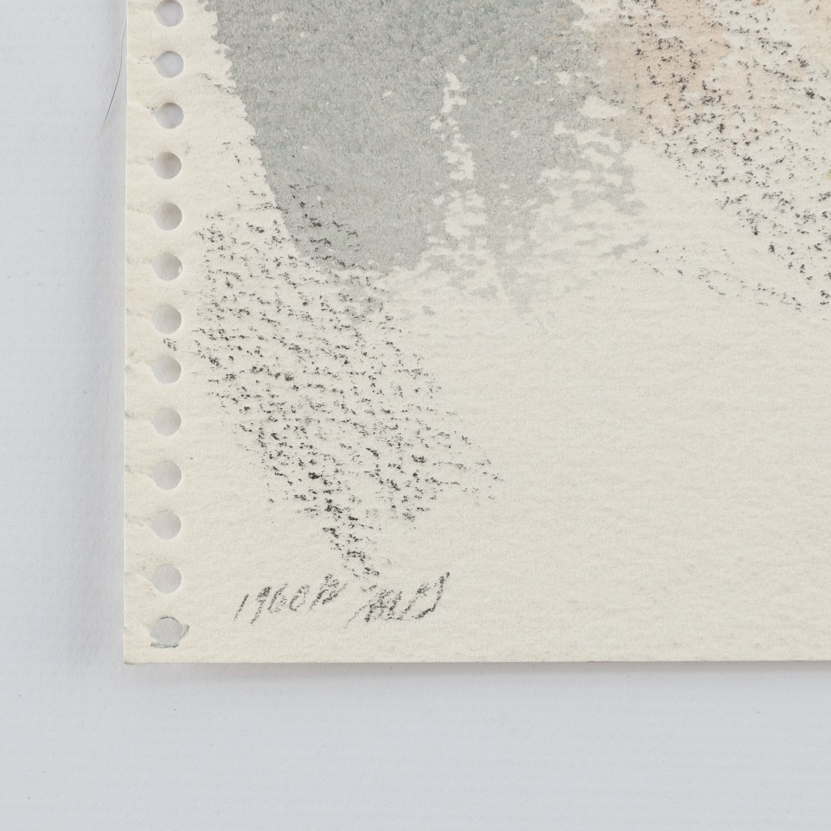 Artwork by Mae Lucille Gruber, A block of butter on a plate, Made of Watercolor on paper