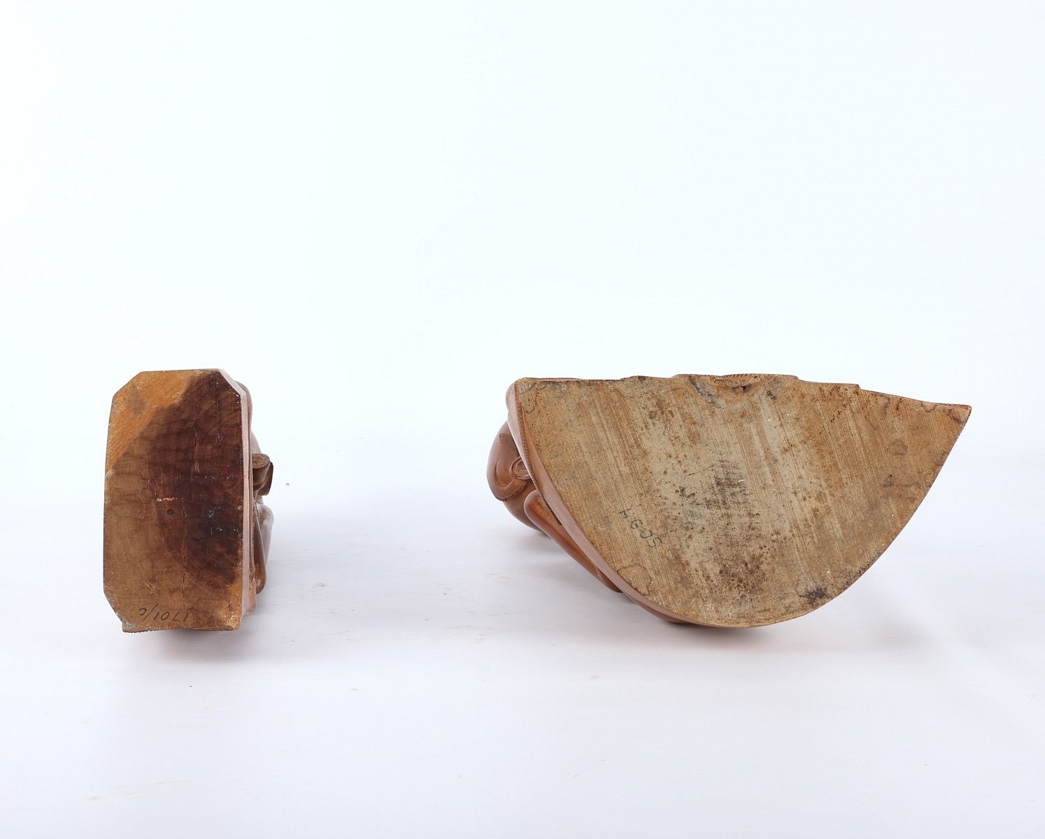 Ida Bagus Njana | A figure playing a drum; a kneeling figure, possibly ...