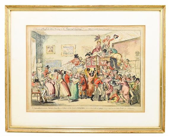 George Cruikshank English Bees Hiving In The Imperial Carriage Mutualart
