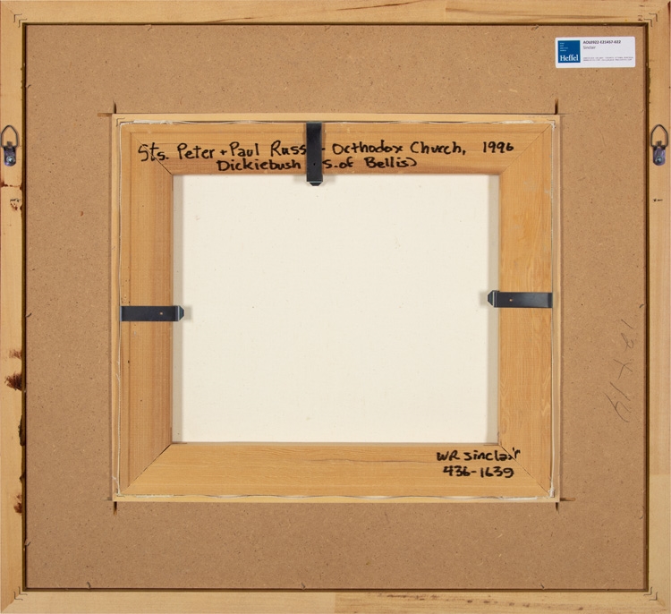 Artwork by William Robert Sinclair, Saints Peter and Paul Russo-Orthodox Church, Made of oil on canvas