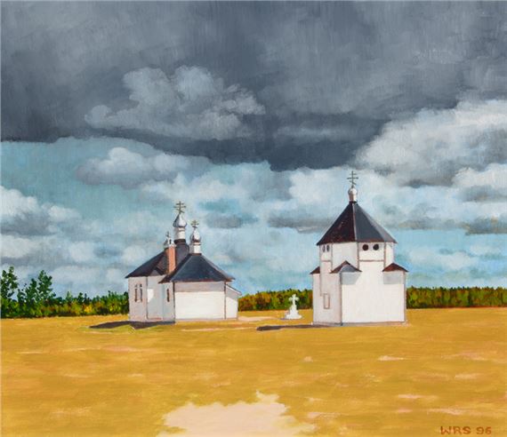 Saint Pokrova Russo-Orthodox Church by William Robert Sinclair, dated 1996