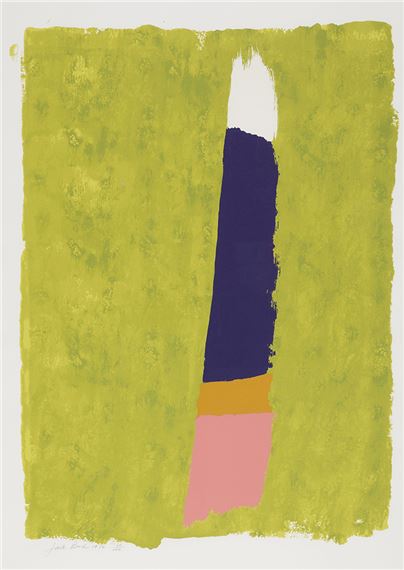 Purple Thrust by Jack Bush, dated 1974