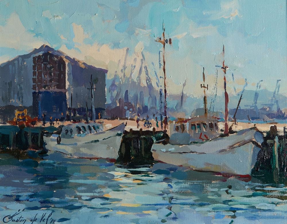 Gaston de Vel Wellington Wharves (1983) MutualArt