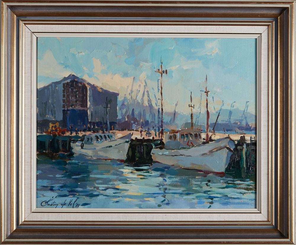 Gaston de Vel Wellington Wharves (1983) MutualArt