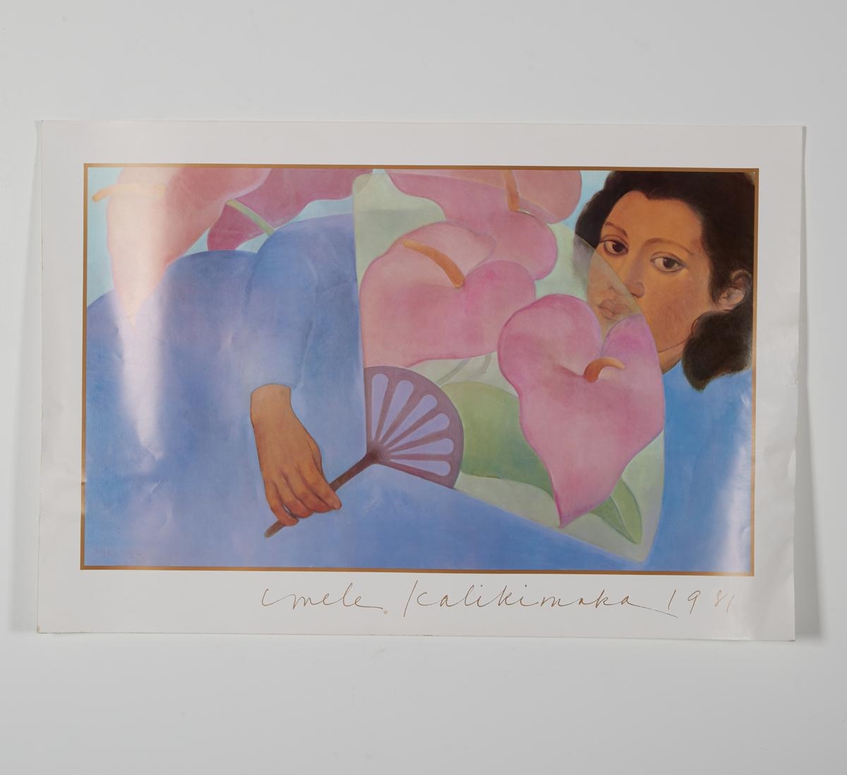 Pegge Hopper Mele Kalikimaka by Pegge Hopper Poster Print MutualArt