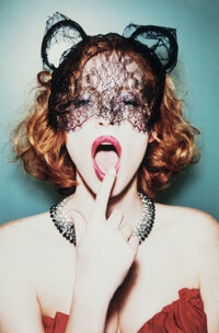 Artwork by Ellen von Unwerth, MEOW I (Jessica Chastain), Made of Dye coupler print