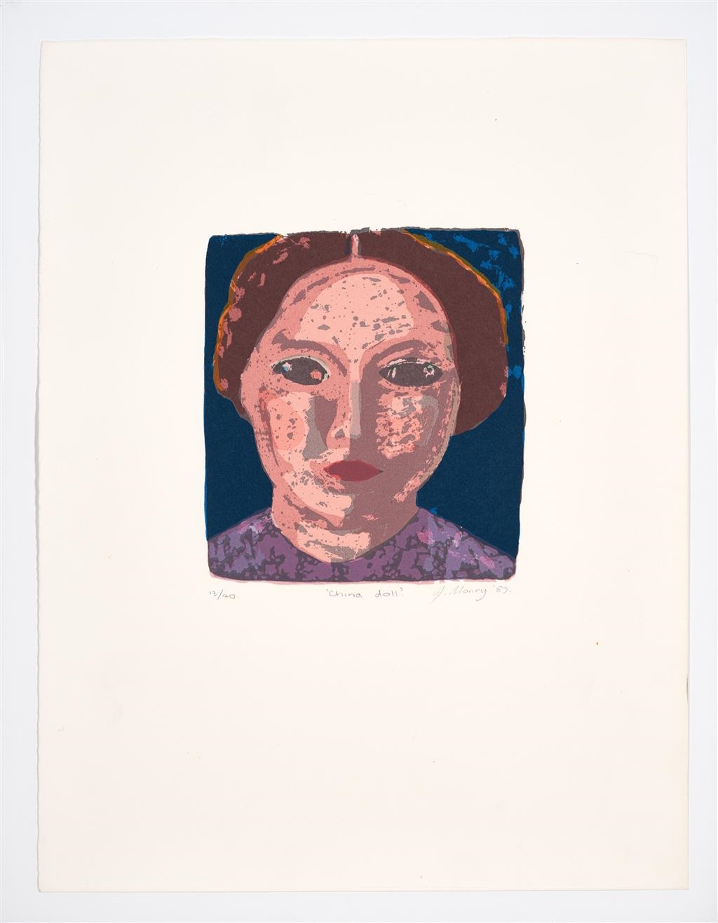 Artwork by John Money, China Doll, Made of screenprint