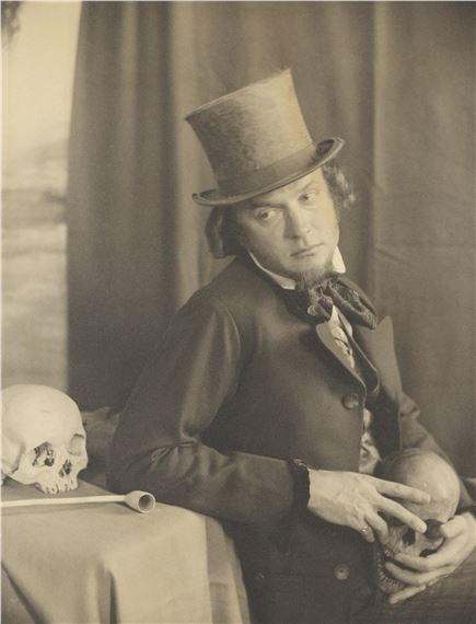 Portrait of Ricky Clifton (with skulls) 15th August 1856 by Peter Thomas McGough, 1996