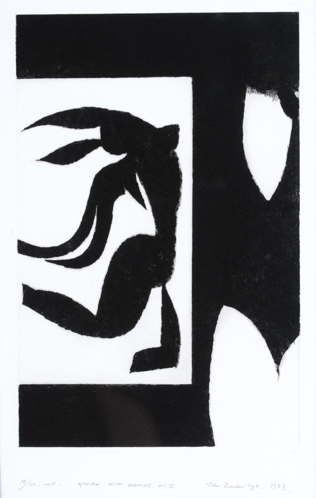Woman with Matisse II by John Drawbridge, 1983