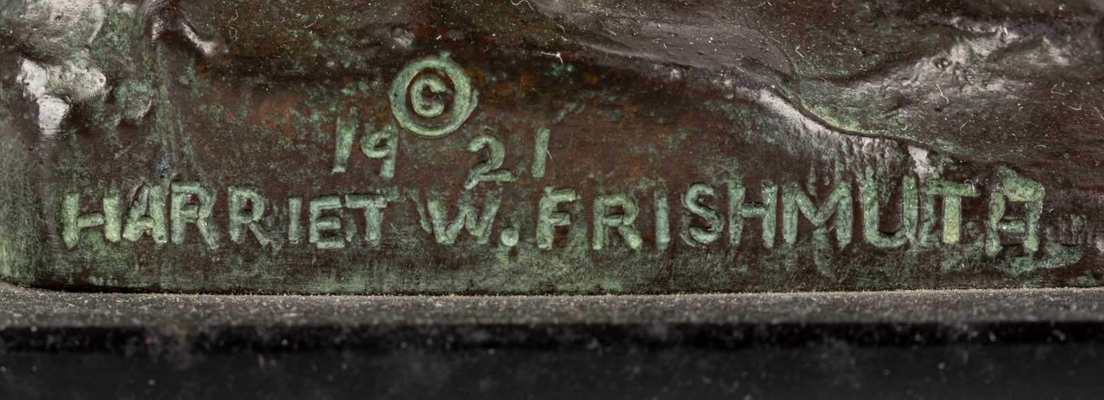 Artwork by Harriet Whitney Frishmuth, The Vine, Made of bronze with brown patina