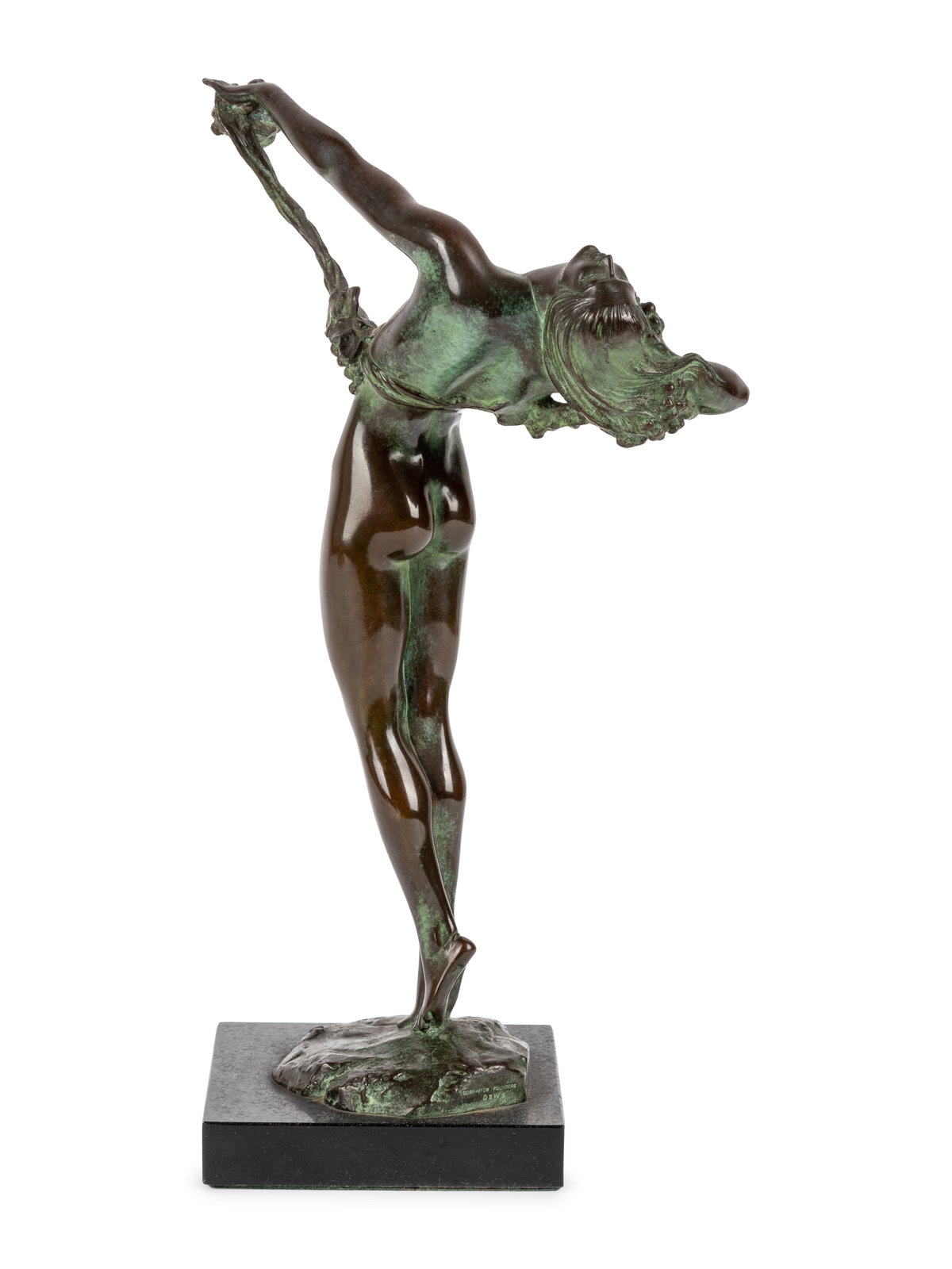 Artwork by Harriet Whitney Frishmuth, The Vine, Made of bronze with brown patina