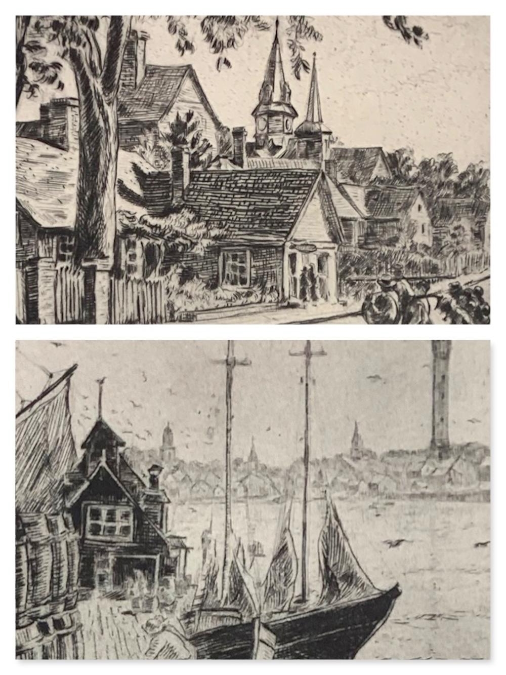 Albert Edel | The Old Wharf Provincetown And Along Commercial Street ...