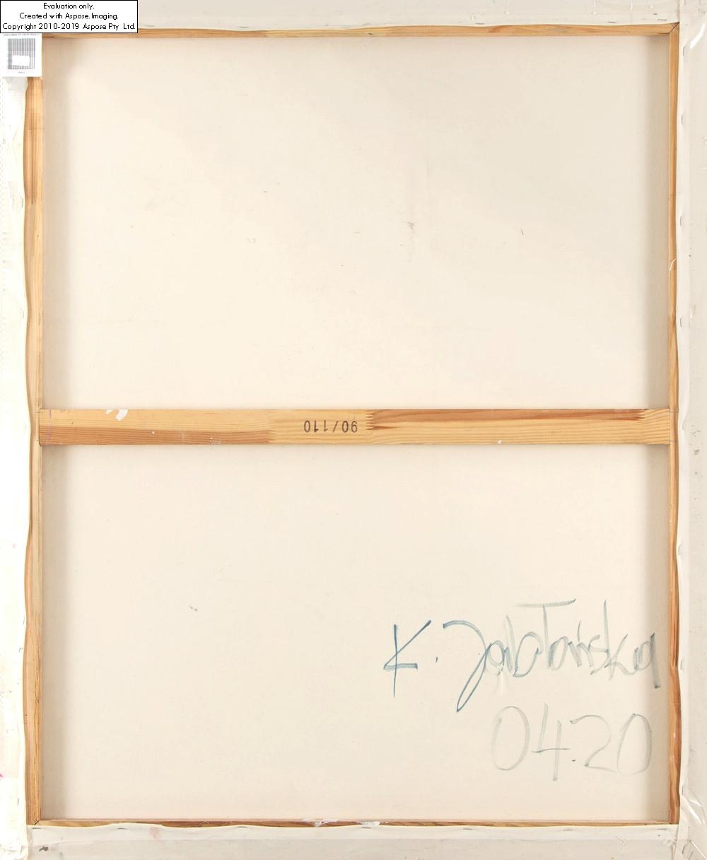 Artwork by Karolina Jabłońska, Gymnastics, Made of oil / canvas